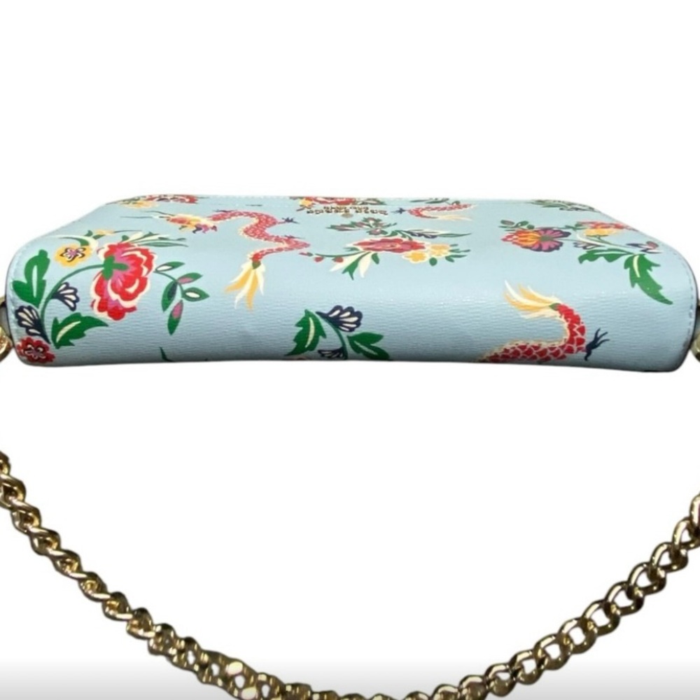 Kate Spade Blue Floral Dragon Crossbody Bag NWT - Picture 5 of 9